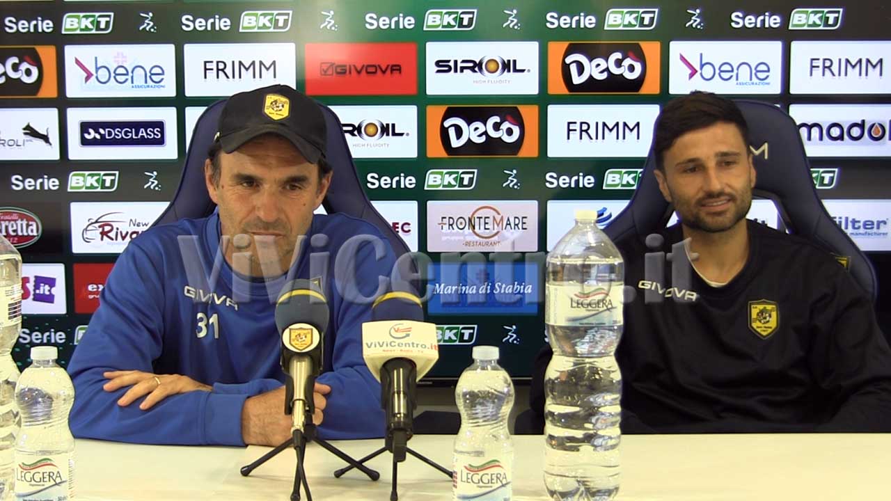 Guido Pagliuca Alberto Gerbo Juve Stabia pre Modena