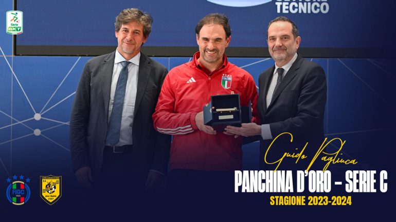 Juve Stabia, Mister Guido Pagliuca vince la panchina d’oro di Serie C stagione 2023-2024