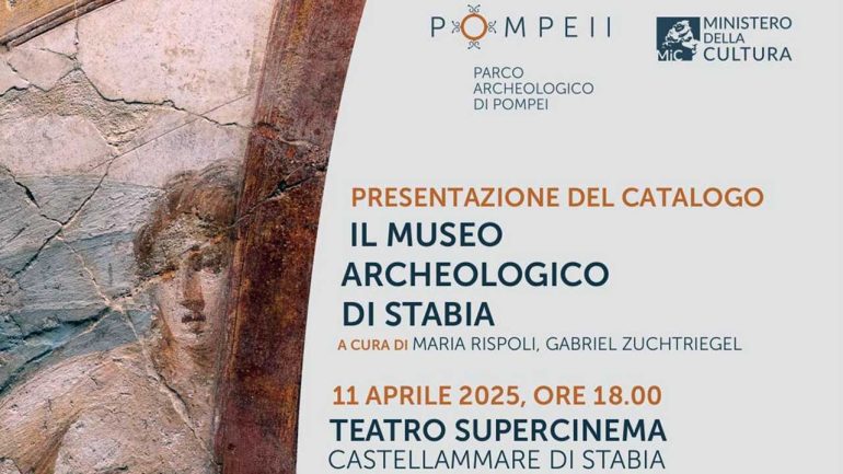 Presentazione del primo catalogo del Museo Archeologico di Stabia: Teatro Supercinema venerdì 11 aprile