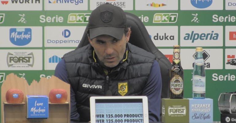 La Juve Stabia inciampa a Bolzano contro il Sudtirol. Pagliuca amaro: “Squadra lenta e senza concentrazione”