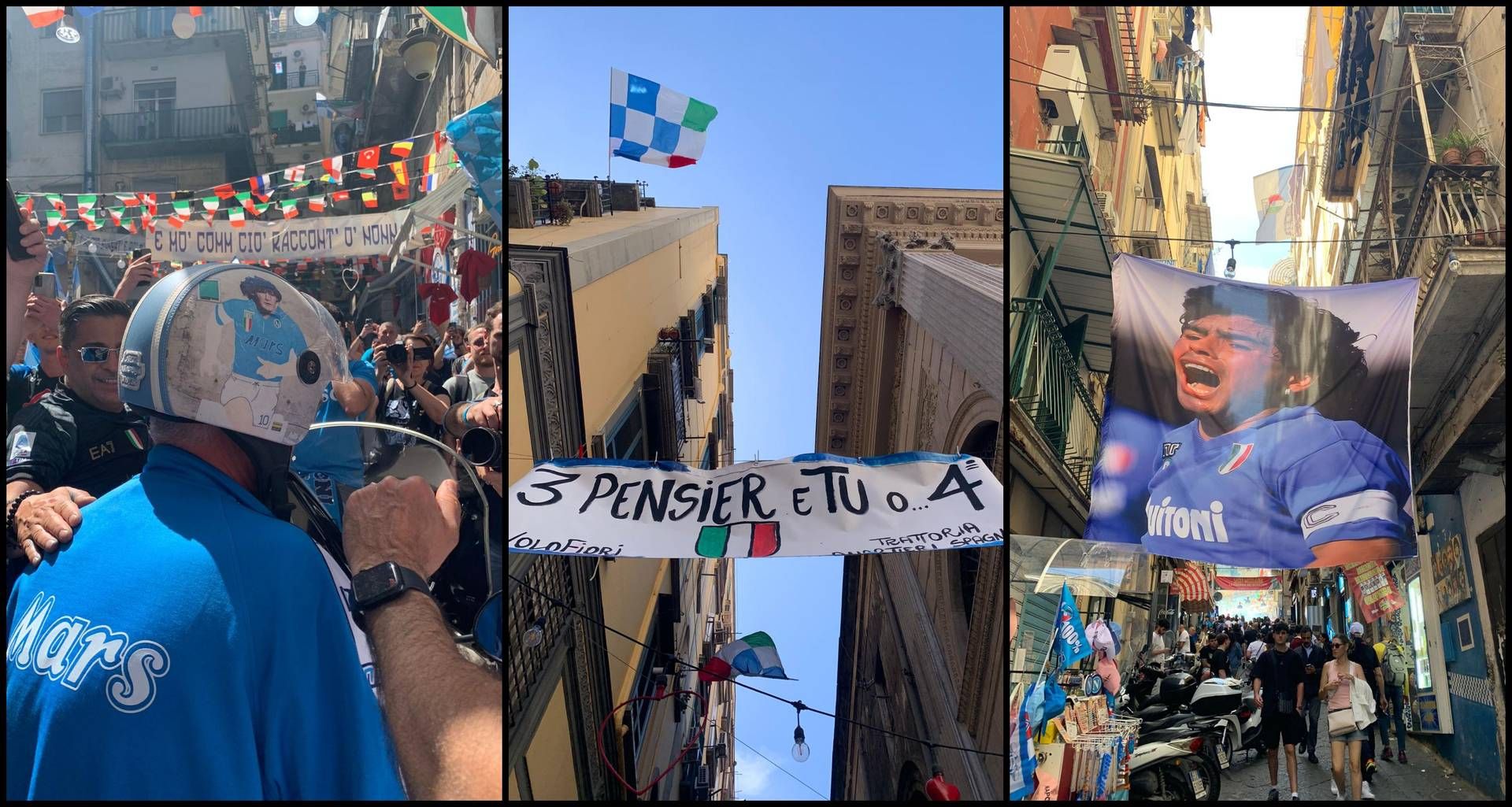 Napoli sogna lo scudetto, città impazzisce e si tinge d’azzurro