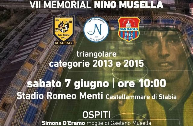Castellammare di Stabia si prepara per il VII Memorial Gaetano Musella: Appuntamento al Menti il 7 Giugno