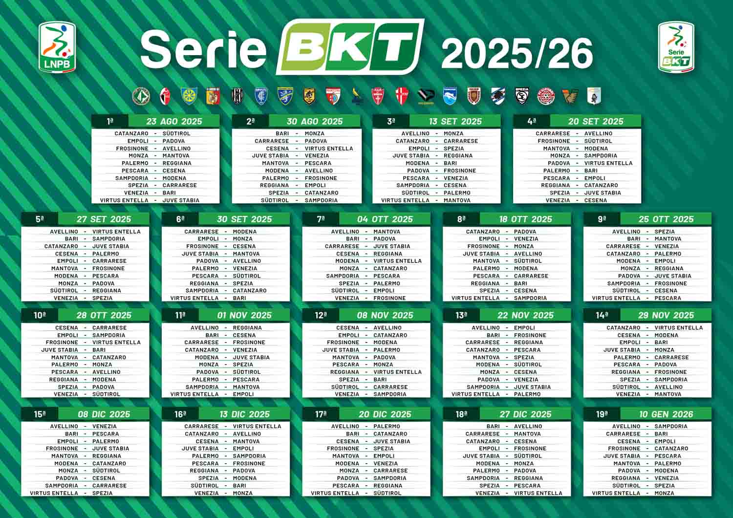 Calendario SerieBKT 25-26-1