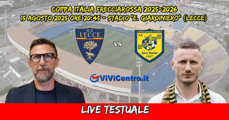 Lecce – Juve Stabia (Coppa Italia Frecciarossa): 2-0 (26′ Krstovic (r) 95′ Dramè)