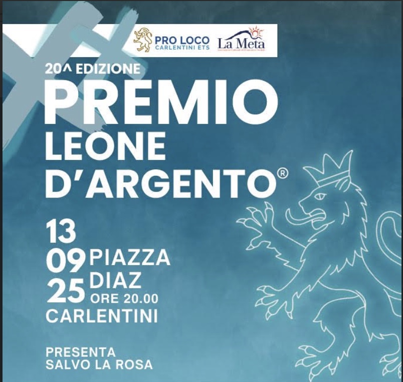 Un ruggito che attraversa la Sicilia: a Carlentini la xx edizione del premio “Leone d’Argento”