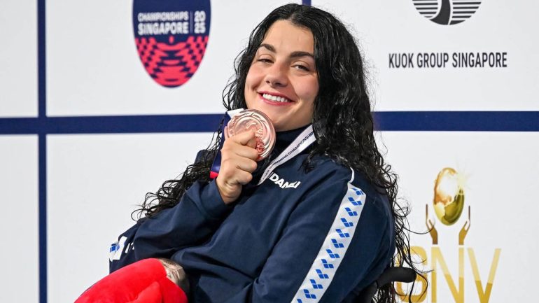 Medaglia di bronzo per Angela Procida, l’atleta stabiese brilla ai Mondiali di nuoto a Singapore