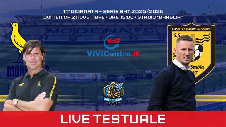 Modena – Juve Stabia: 3-0 (14′ Nieling, 69′ Gliozzi (r), 90′ Ruggero (aut))