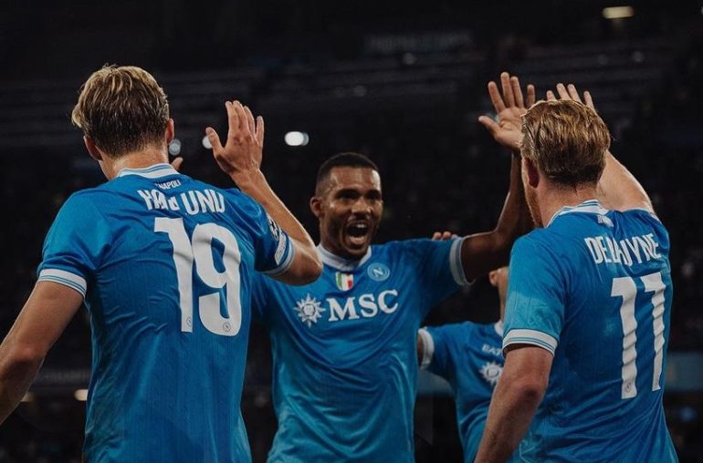 Napoli, prima vittoria in Champions League: 2-1 allo Sporting