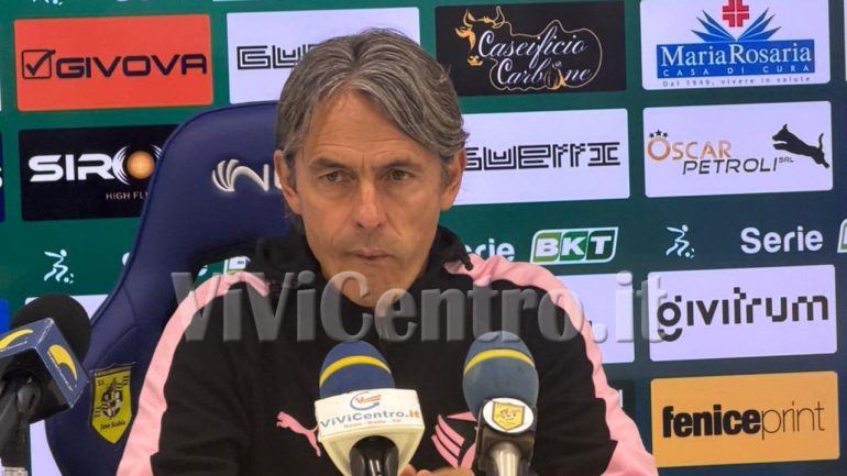 Juve Stabia – Palermo, Inzaghi: Bisogna giocare con la bava alla bocca, chiedo scusa. Arbitraggio discutibile