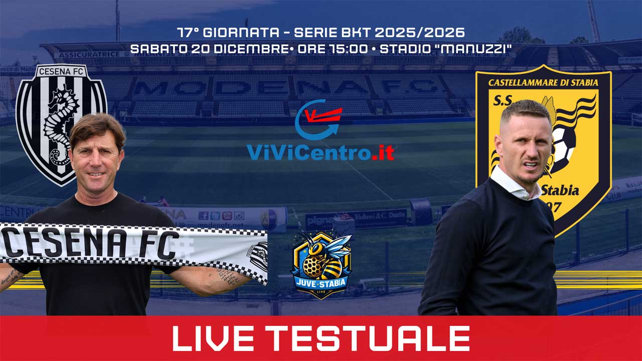 CESENA JUVE STABIA DIRETTA TESTUALE