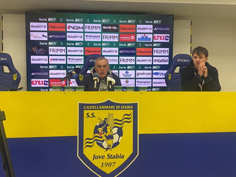 Castori dopo lo stop con la Juve Stabia: “Volume di gioco enorme, ma siamo stati poco concreti”
