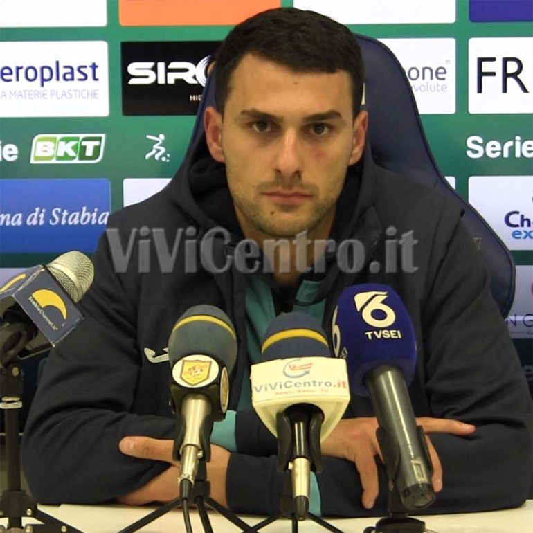 Juve Stabia – Pescara (2-2), Sgarbi: Anche oggi ci ha detto male, ma lotteremo fino alla fine per la salvezza