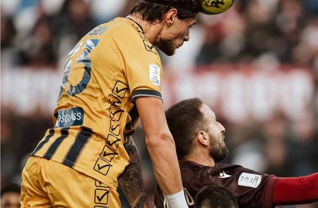 Juve Stabia, Andrea Giorgini il ministro della difesa gialloblù che si esalta al Mapei Stadium