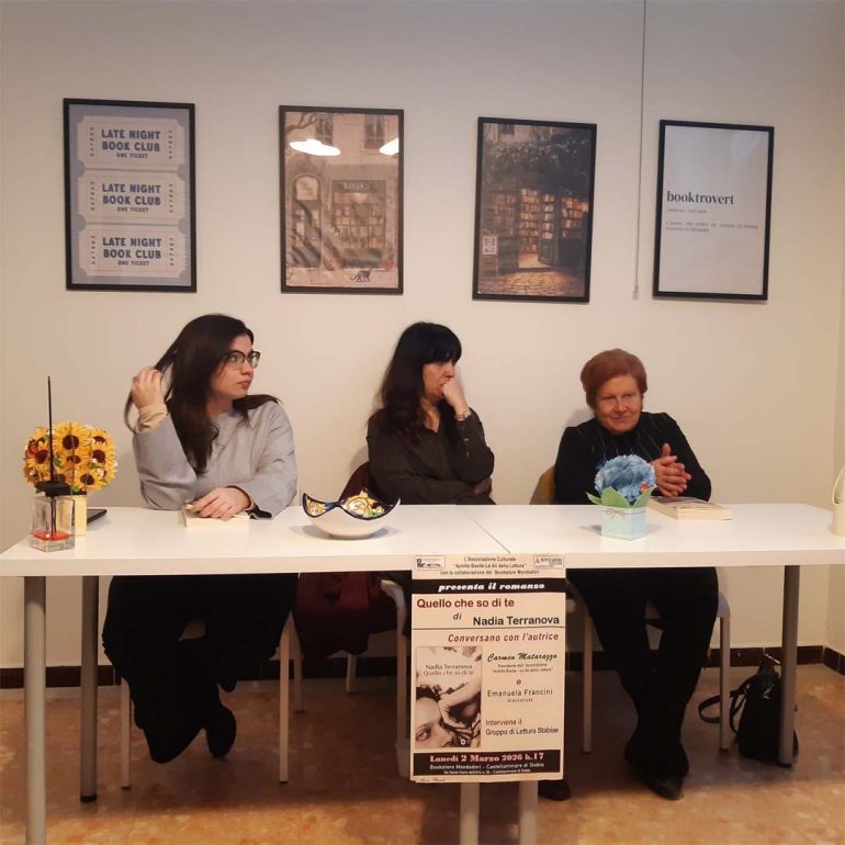 Presentato al Mondadori Bookstore di Castellammare l’ultimo romanzo di Nadia Terranova “Quello che so di te”