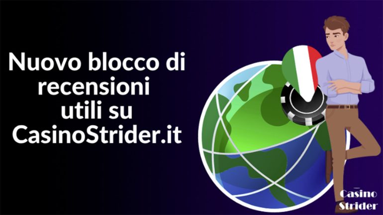 Recensioni utenti su CasinoStrider.it: tutto quello che c’è da sapere