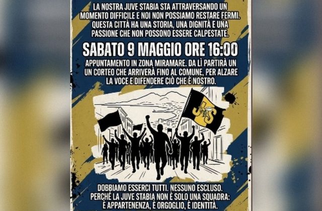 Castellammare di Stabia scende in piazza per difendere la Juve Stabia e una storia di 119 anni: Basta silenzi