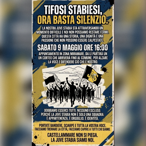 Corteo Tifosi Juve Stabia 9 Maggio 2026