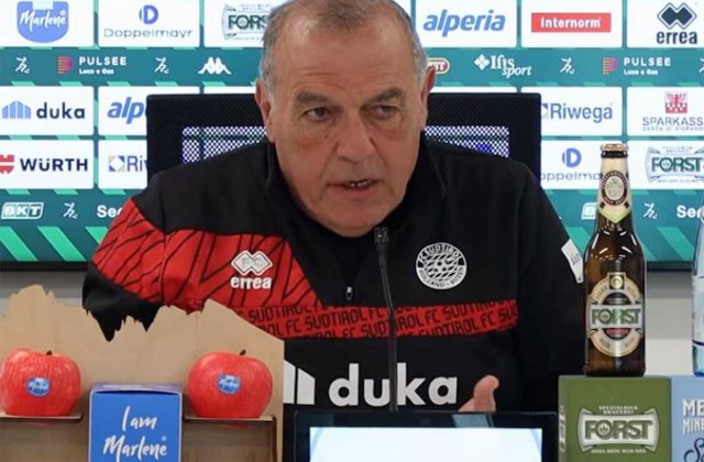 Sudtirol – Juve Stabia, Castori: “Oggi meritavamo la vittoria, pari duro da digerire. Ora testa ai playout”