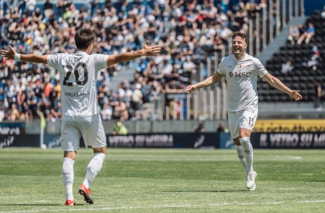 L’AZZURRO PENSIERO. Napoli in Champions’! 3-0 a Pisa in scioltezza e verdetto matematico