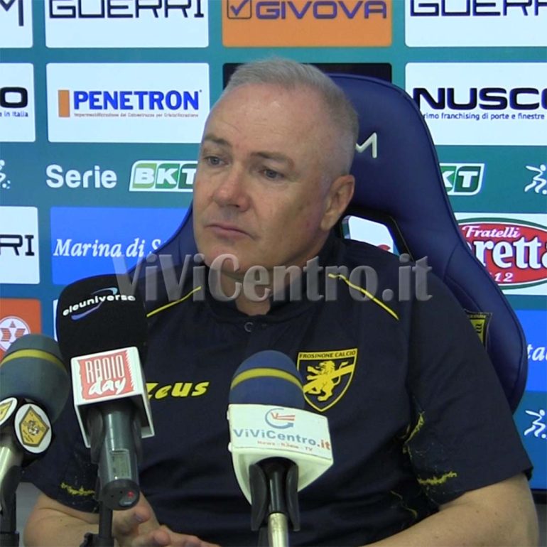 Juve Stabia – Frosinone, Alvini: “Oggi è stata una partita vera. A noi serve ancora uno sforzo per la A”