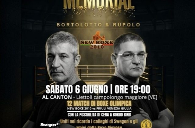 Liettoli Di Campolongo Maggiore: La Boxe Sale Sul Ring Per Ricordare Denis Bortolotto E Michele Rupolo
