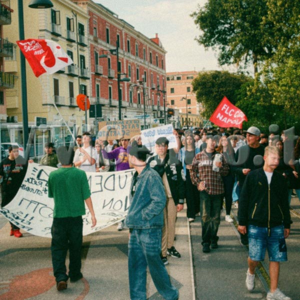 manifestazione degli studenti contro la riforma degli isituti tecnici castellammare di stabia