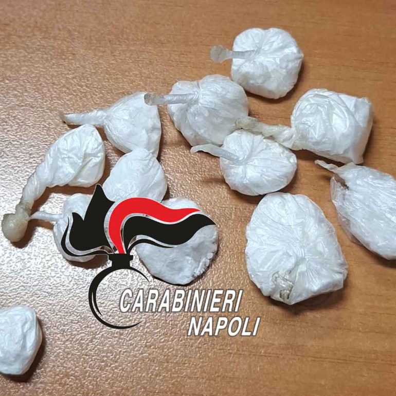 Sorrento, droga consegnata a domicilio: arrestato un 37enne con 14 dosi di cocaina