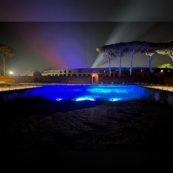 Scavi Archeologici Pompei Palestra Grande notte (1)