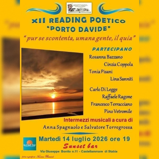 Castellammare di Stabia Reading Poetico Porto Davide