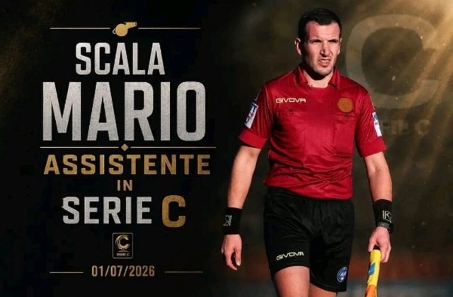 Castellammare, dalla serie D alla Serie C: L’assistente arbitrale Mario Scala promosso tra i professionisti