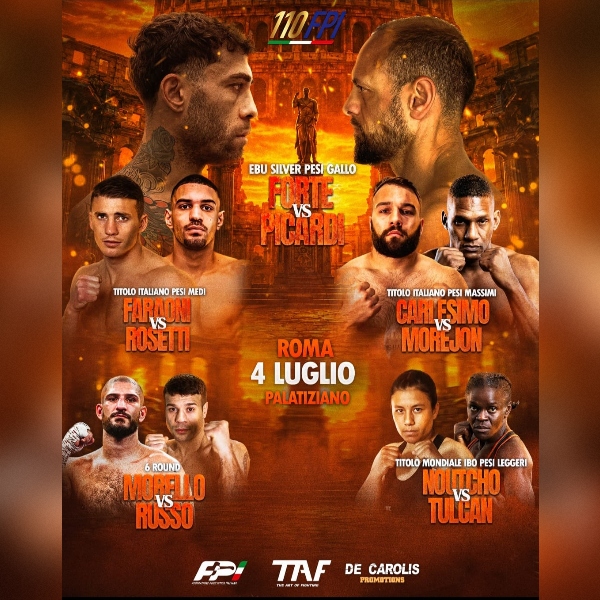 Roma Boxe Night cartellone