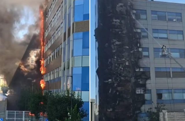 Napoli, incendio all’Ospedale del Mare: fumo nero e reparti evacuati