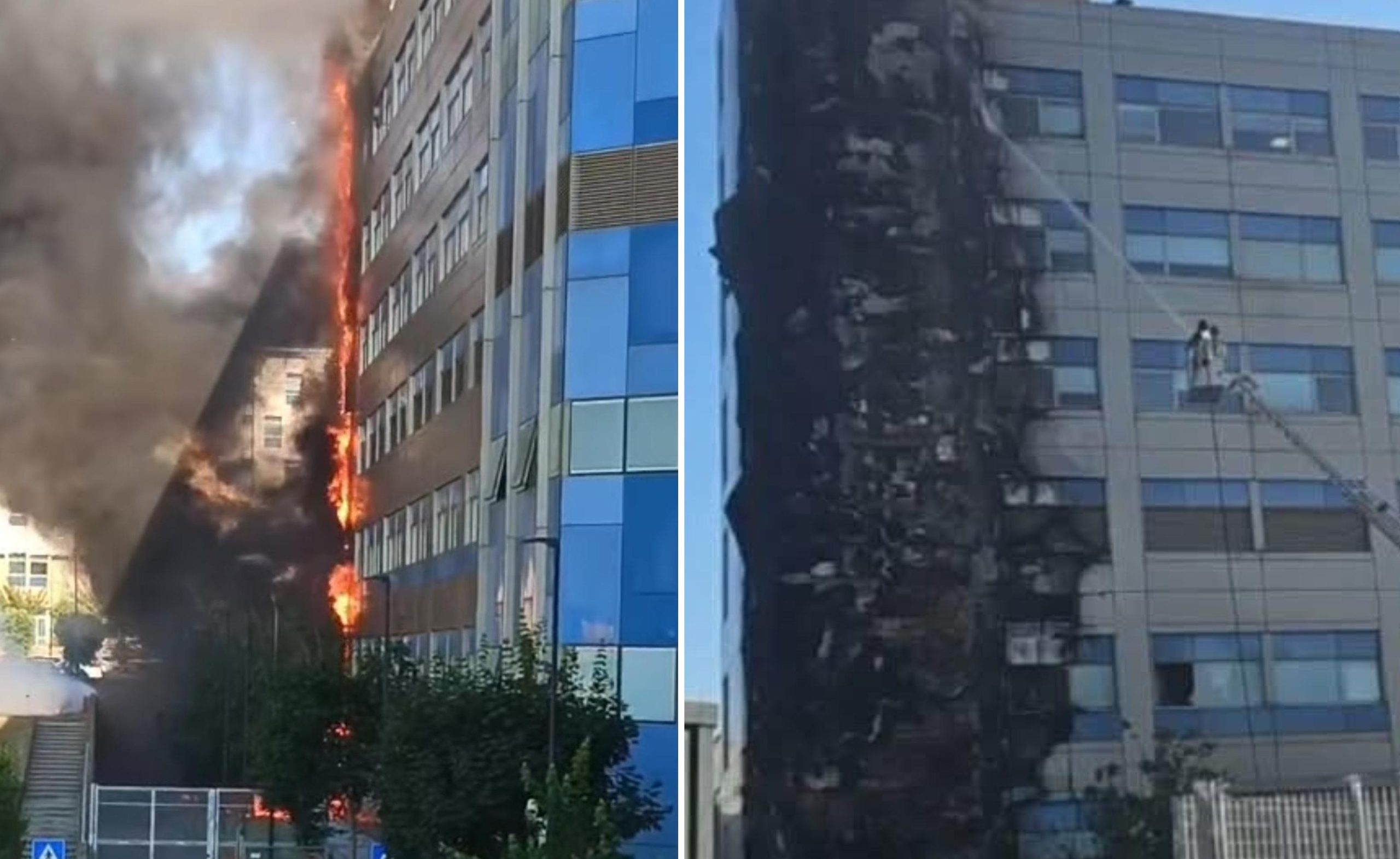 Napoli, incendio all’Ospedale del Mare: fumo nero e reparti evacuati