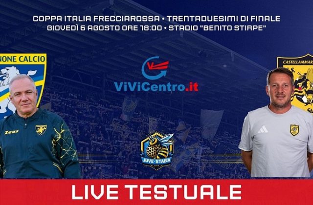 Frosinone - Juve Stabia diretta testuale Coppa Italia
