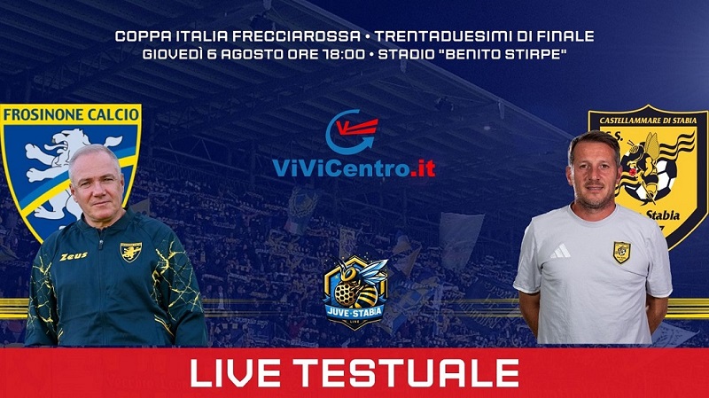 Frosinone - Juve Stabia diretta testuale Coppa Italia