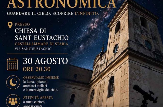 Una serata di stelle e spiritualità: Castellammare di Stabia si prepara a guardare l’infinito