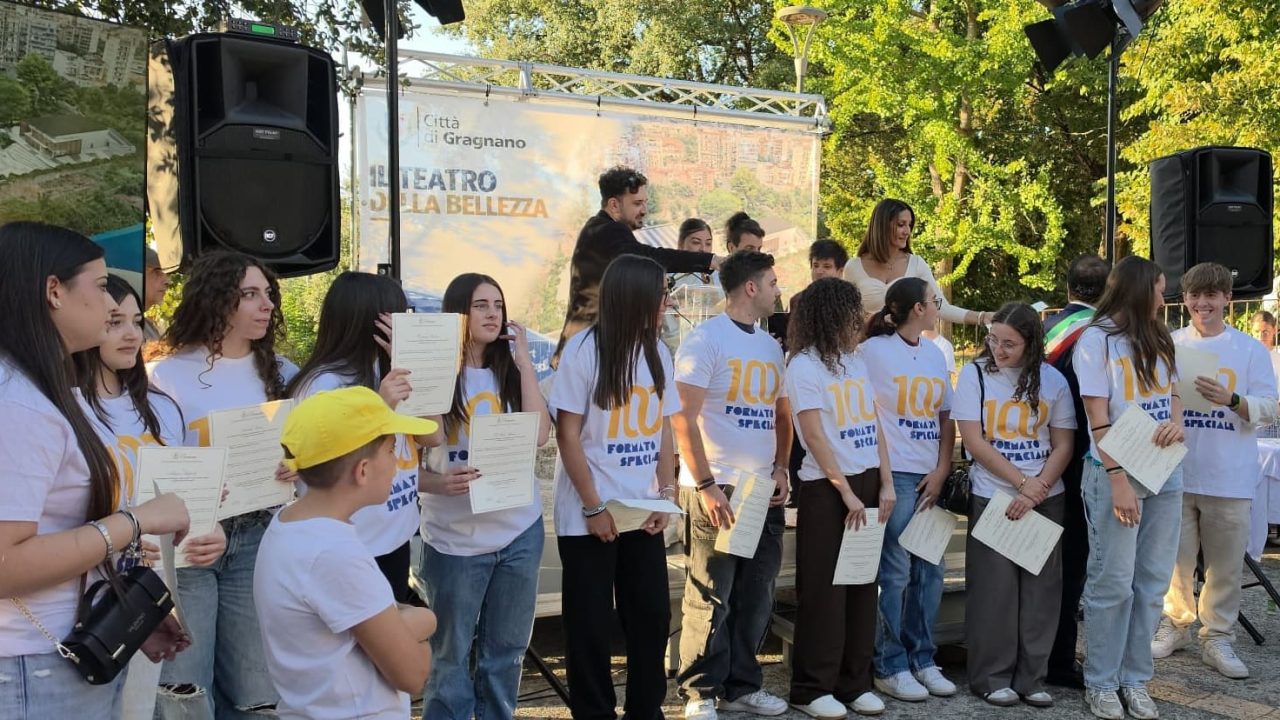 Gragnano: inaugurato il parco della bellezza con il teatro e i centisti