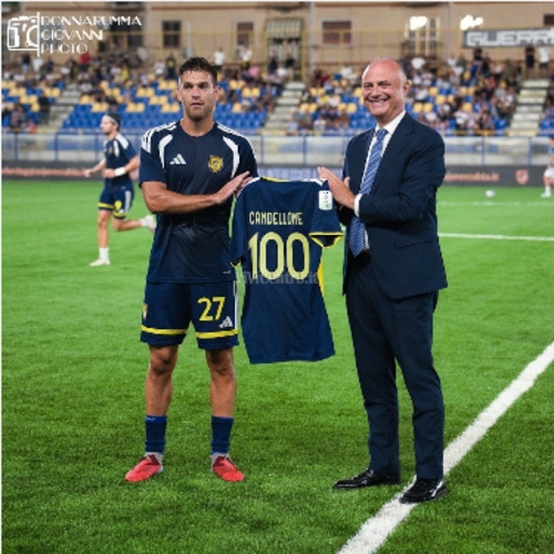 Juve Stabia Cesena 1-1 Serie BKT 2026-2027 (1) CANDELLONE 100 PRESENZE