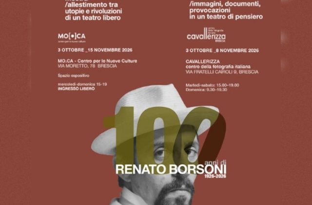 Mostra diffusa su Renato Borsoni l’inaugurazione il 3 ottobre a Brescia