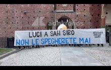 “Giù le mani da San Siro”, il coro dei tifosi dell’Inter prima della presentazione del nuovo stadio