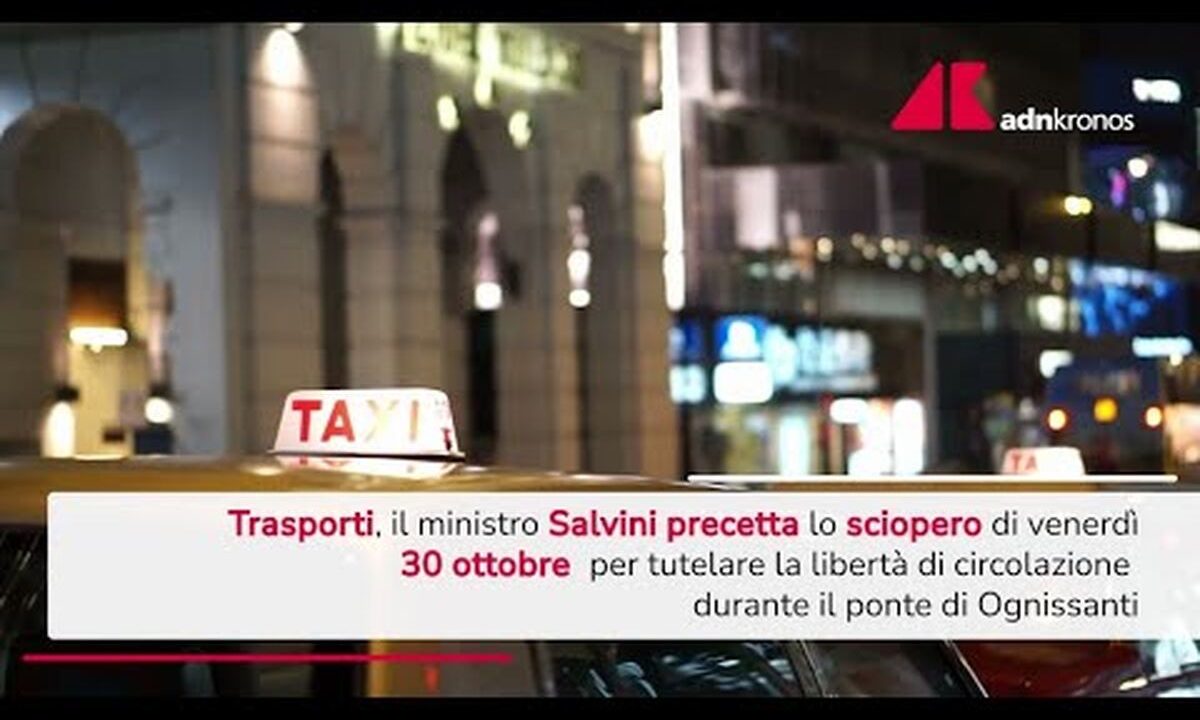 Salvini precetta lo sciopero del 30 ottobre, l’ordinanza – Video