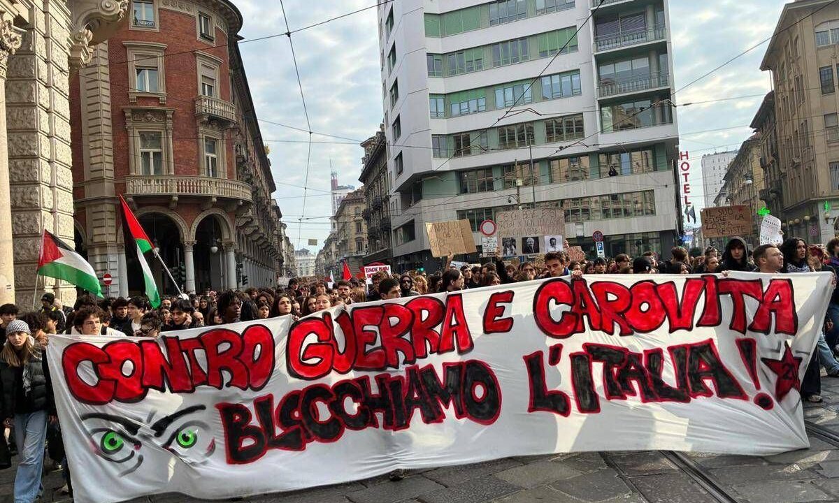 Sciopero generale, cortei e disagi in tutta Italia: in migliaia a Roma e Milano, tensioni a Torino – Diretta