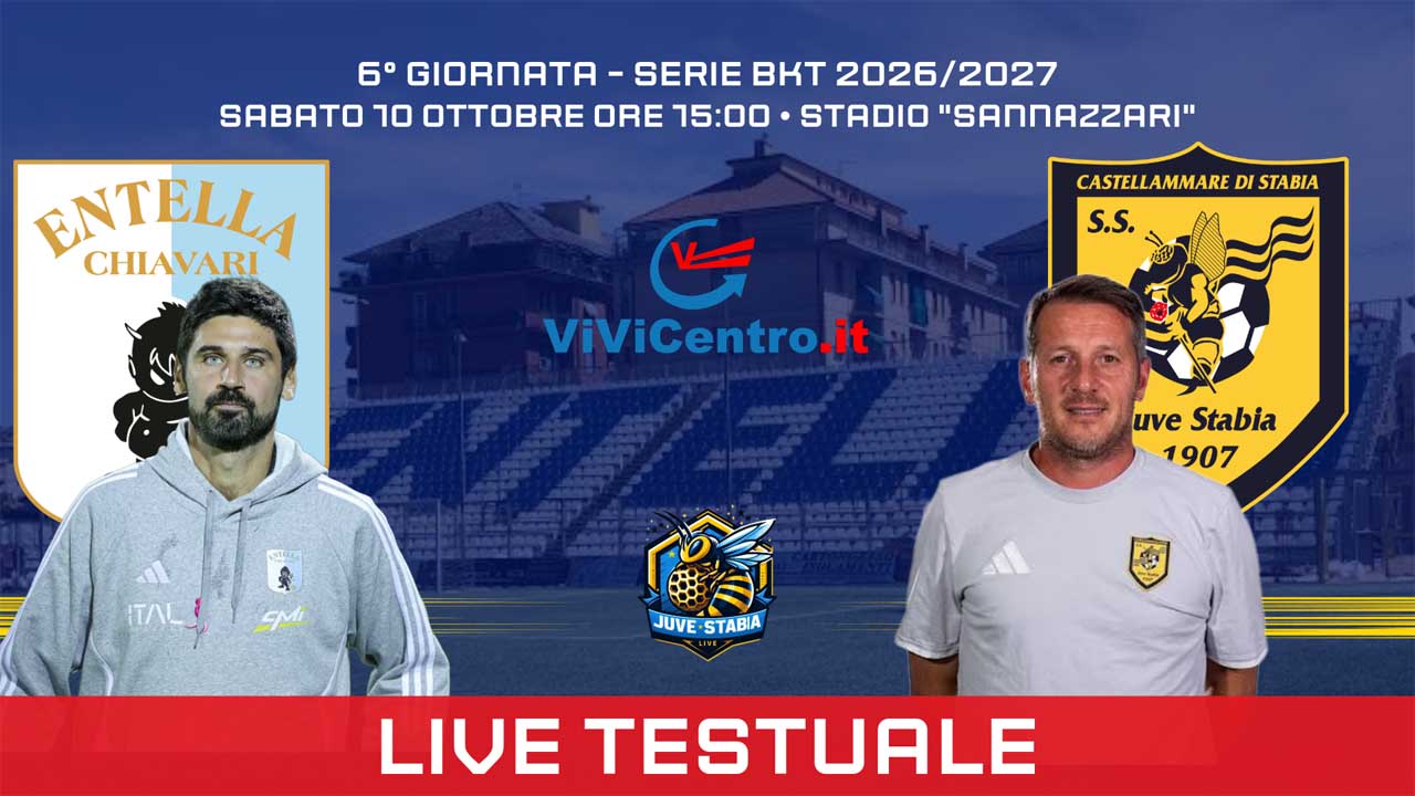 Virtus Entella Juve Stabia Diretta testuale 2026